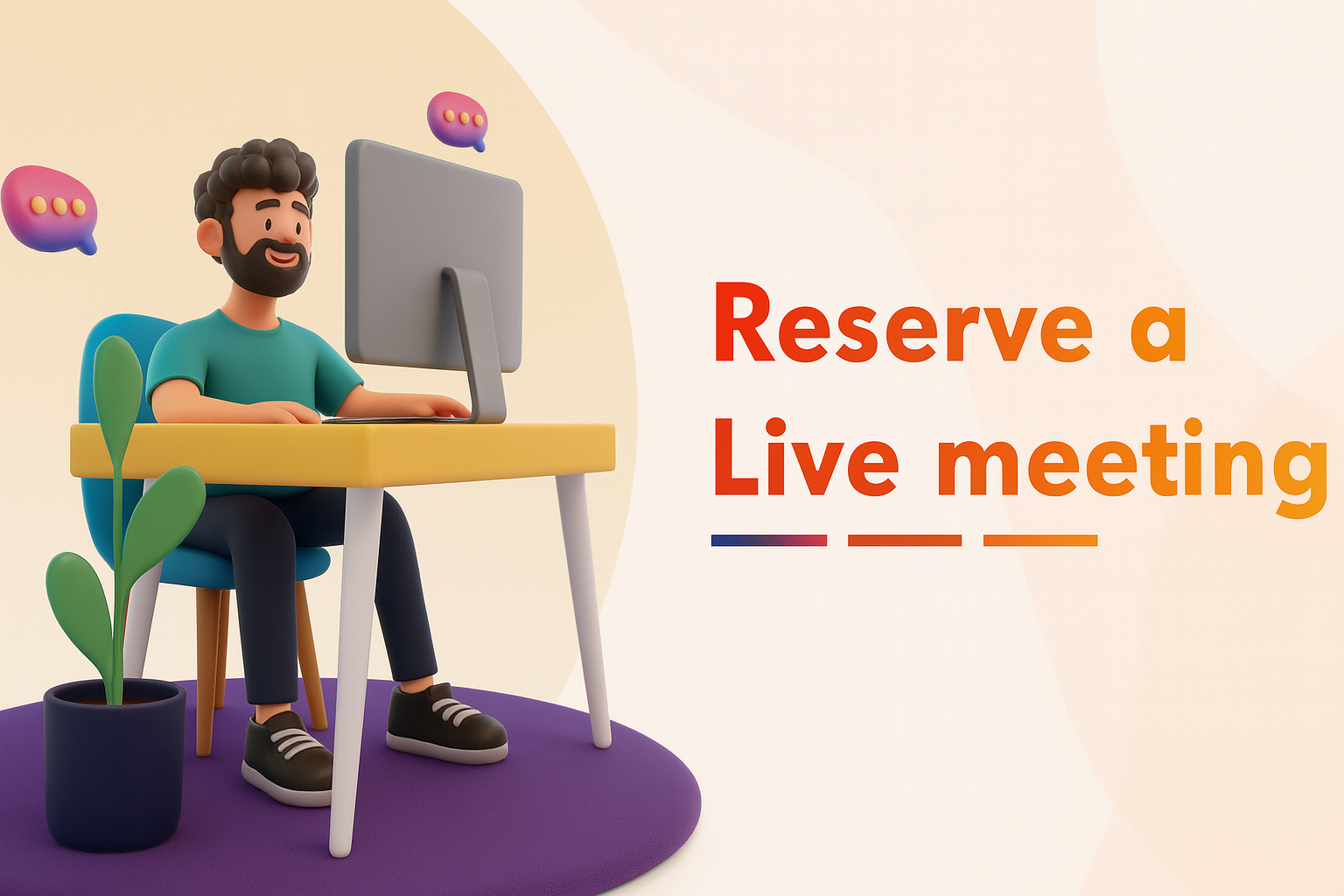 Reserve a meeting - Course page